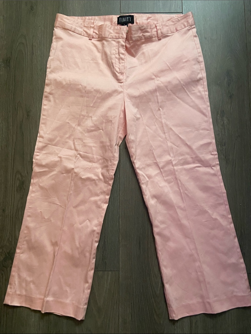 PINK CROP CHINO CROP PANTS NWOT